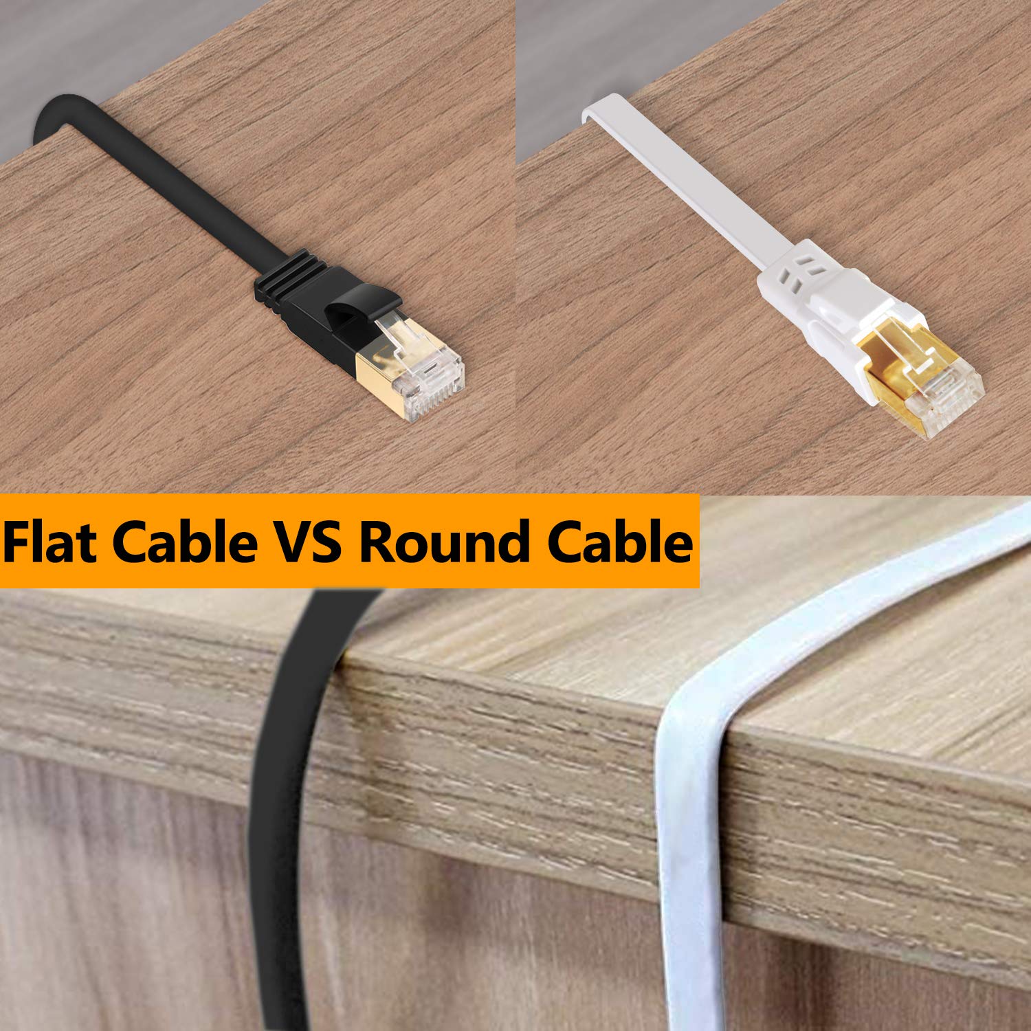 Amazon.com: Cat8 Ethernet Cable, Outdoor&Indoor, 30 FT Heavy